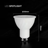 V-TAC GU10 CREE LED spot égő 4.5W természetes fehér 38° - SKU 217976