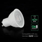 V-TAC GU10 CREE LED spot égő 4.5W természetes fehér 38° - SKU 217976