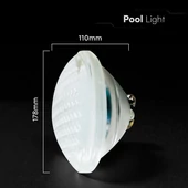 V-TAC 8W LED PAR56 medencevilágítás, IP68, RGB - SKU 217558