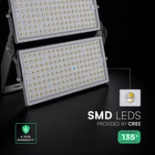 V-TAC SHP 500W CREE LED reflektor, 135 Lm/W, 1 méter kábel, természetes fehér - SKU 230896