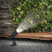 V-TAC 2W COB LED alumínium leszúrható lámpa, fekete házzal, meleg fehér - SKU 24006