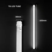 V-TAC EVO LED fénycső 60cm T8 7W természetes fehér 150 Lm/W - SKU 240646