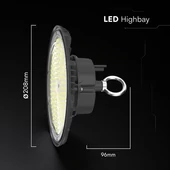 V-TAC csarnokvilágító LED lámpa 100W 110° hideg fehér, IP65, 115 Lm/W - SKU 24074
