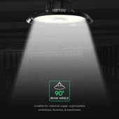 V-TAC CREE LED csarnokvilágító lámpa, 100W, 135 Lm/W, hideg fehér - SKU 240746