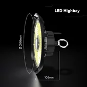 V-TAC csarnokvilágító CREE LED lámpa 150W 90° hideg fehér, 115 Lm/W - SKU 240756