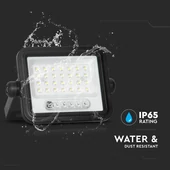 V-TAC 8W napelemes LED reflektor, 2000K - 8000K között állítható színhőmérséklettel - SKU 24082