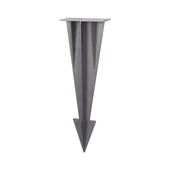 V-TAC földbe szúrható tüske SKU 24092 oszlophoz, sötét szürke, 27 cm, alumínium - SKU 24095
