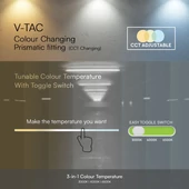 V-TAC bútor, - és pultvilágító LED lámpa 57cm 20W, állítható színhőmérséklet - SKU 24218