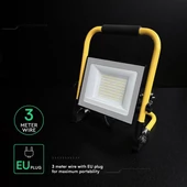 V-TAC CREE SMD 50W hordozható LED reflekor állvánnyal, hideg fehér, 3 méter kábellel - SKU 242196