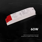 V-TAC IP44 műanyagházas LED tápegység 24V 60W 2.5A - SKU 24250