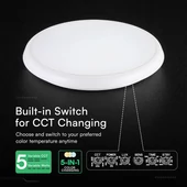 V-TAC CREE SMD LED lámpatest, szenzorral, állítható színhőmérséklet és teljesítmény - SKU 24360