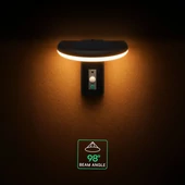 V-TAC 2W napelemes LED fali lámpa PIR szenzorral, IP54, meleg fehér - SKU 24365