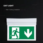 V-TAC CREE LED mennyezetre/falra szerelhető LED-es EXIT, vészkijárat lámpa 2W - SKU 836-6