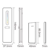 MiLight 1 zónás RGB+CCT fényerőszabályzó távirányító, fehér - C4-W