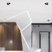 V-TAC 12W süllyeszthető COB LED mélysugárzó, állítható szöggel, fekete házzal, CCT - SKU 10578