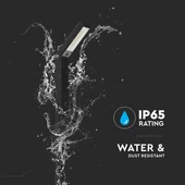 V-TAC 1.5W napelemes LED kandeláber, IP65, állítható színhőmérséklettel - SKU 23997