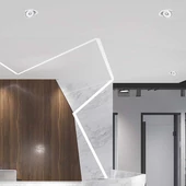 V-TAC 32W süllyeszthető COB LED mélysugárzó, állítható szöggel, fehér házzal, CCT - SKU 10583