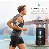 V-TAC Bluetooth fülhallgató, fekete - SKU 7704