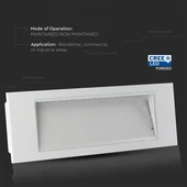 V-TAC CREE LED-es vészkijárat, vészvilágító, kijáratjelző EXIT lámpa 3.8W - SKU 899-6