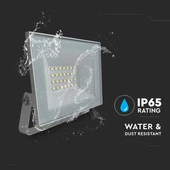 V-TAC FN-széria mini LED reflektor 20W hideg fehér, fehér házzal - SKU 23985