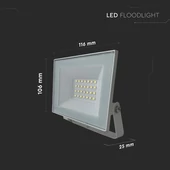 V-TAC FN-széria mini LED reflektor 20W természetes fehér, fehér házzal - SKU 23983