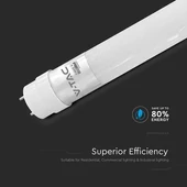 V-TAC LED fénycső CREE SMD-vel, 120cm T8 18W hideg fehér - SKU 216556
