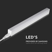 V-TAC LED lámpa 30cm T5 4W beépített kapcsolóval meleg fehér - SKU 21689