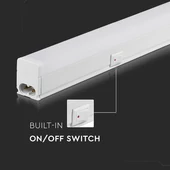 V-TAC LED lámpa 30cm T5 4W beépített kapcsolóval természetes fehér - SKU 21690
