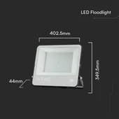 V-TAC LED reflektor 200W, hideg fehér, fekete házzal - SKU 23444