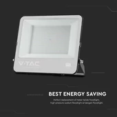 V-TAC LED reflektor 200W, hideg fehér, fekete házzal - SKU 23444