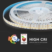 V-TAC LED szalag IP20 SMD 2835 chip 240 db/m hideg fehér CRI>95 - SKU 333