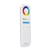 V-TAC RGB+W 8 zónás rádiófrekvenciás LED szalag távirányító - SKU 2921