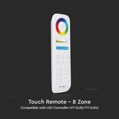 V-TAC RGB+W 8 zónás rádiófrekvenciás LED szalag távirányító - SKU 2921