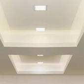 V-TAC süllyeszthető szögletes Back-Lit LED panel 3W, hideg fehér, 110 Lm/W - SKU 10479
