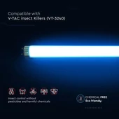V-TAC T8 20W fénycső, SKU 11182 fali rovarcsapdához, 605mm hosszú - SKU 11218