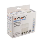 V-TAC 15W E27 hideg fehér LED égő csomag (3 db) - SKU 2818