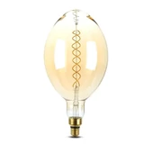 V-TAC 8W borostyán E27 meleg fehér dimmelhető filament LED égő - SKU 7463