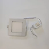 V-TAC süllyeszthető mennyezeti szögletes LED panel 6W hideg fehér - SKU 4865