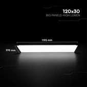 V-TAC CREE SMD süllyeszthető LED panel hideg fehér 40W 120 x 30cm, Back-Lit - SKU 241486
