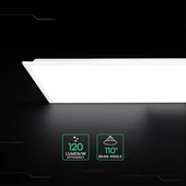V-TAC CREE SMD süllyeszthető LED panel hideg fehér 40W 120 x 30cm, Back-Lit - SKU 241486