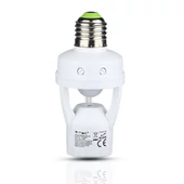 V-TAC mozgásérzékelős E27 LED égő foglalat 360° - SKU 4982