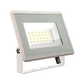 V-TAC F-széria LED reflektor 20W hideg fehér, fehér házzal - SKU 6742