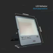 Kép 4/8 - V-TAC LED reflektor 150W meleg fehér 100 Lm/W, beépített alkonykapcsolóval - SKU 20178