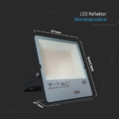 Kép 4/8 - V-TAC LED reflektor 200W meleg fehér 100 Lm/W, beépített alkonykapcsolóval - SKU 20181