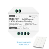 MiLight 230V-os 3 zónás kapcsoló okosító, rádiós vezérlő - PUSH1-3