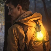 Phenom akasztható szolár lámpa - villanykörte alakú - USB-C - 100 lumen - 400 mAh