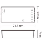 MiLight Smart 2in1 zónázható 2.4GHz + WiFi vezérlő, 2 csatornás, Egyszínű és CCT - SW2(FUT035W+)