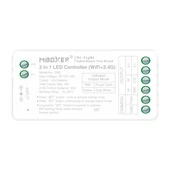 MiLight Smart 2in1 zónázható 2.4GHz + WiFi vezérlő, 2 csatornás, Egyszínű és CCT - SW2(FUT035W+)