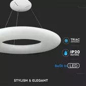 Kép 4/9 - V-TAC 105W dimmelhető designer csillár, beépített LED fényforrással, meleg fehér - SKU 40101