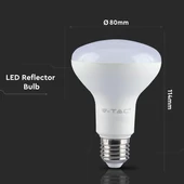 V-TAC 10W E27 hideg fehér LED égő - SKU 137